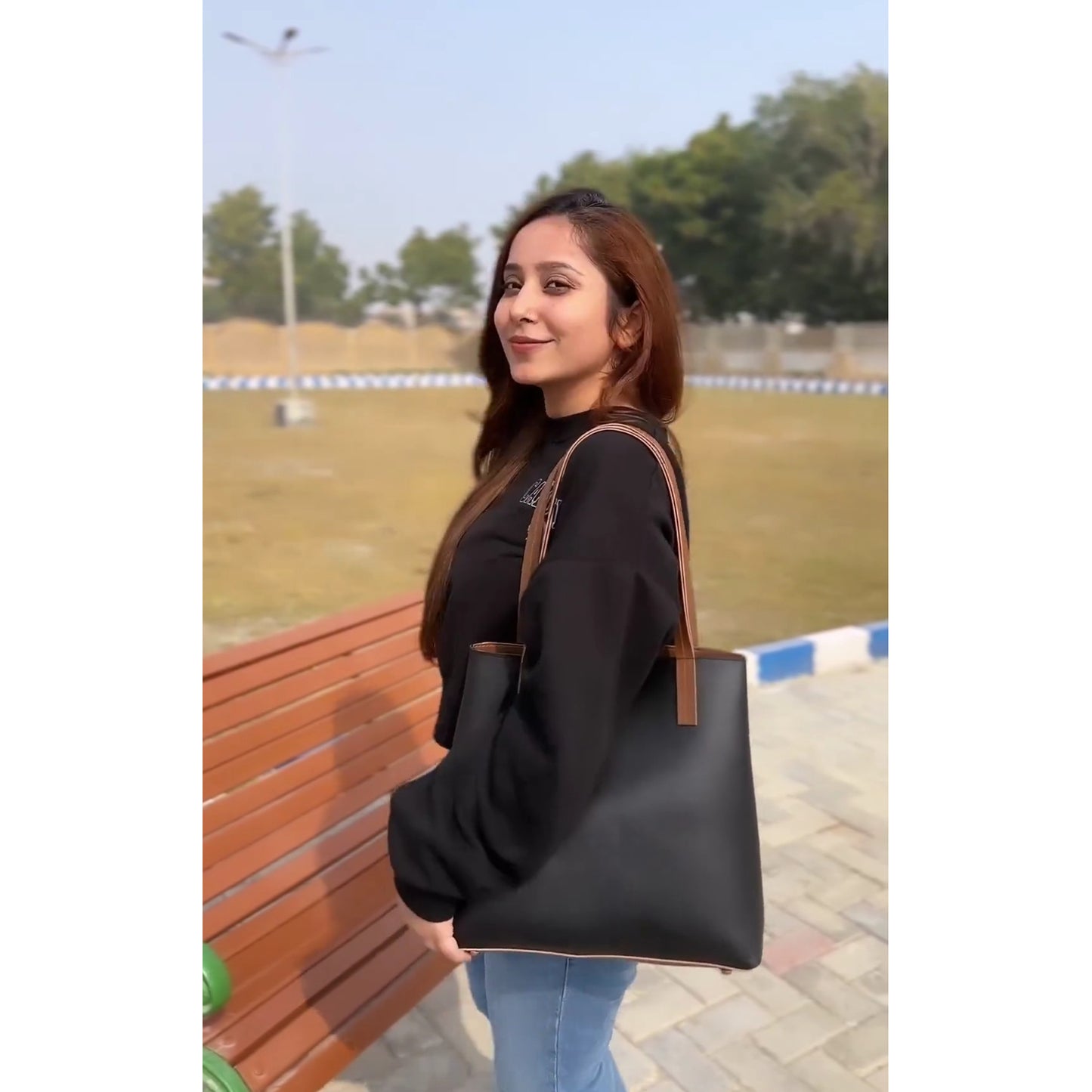 Suave Tote Bag set of 3 Peach