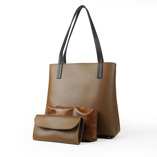 Suave Tote Bag set of 3 Brown